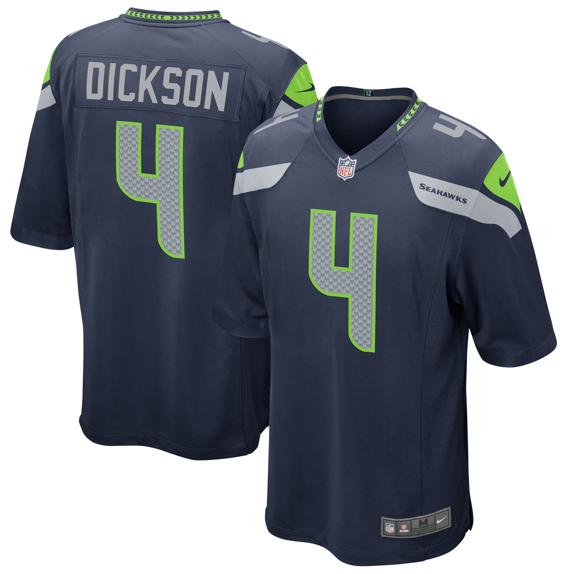 Men's Seattle Seahawks Michael Dickson College Navy Game Jersey
