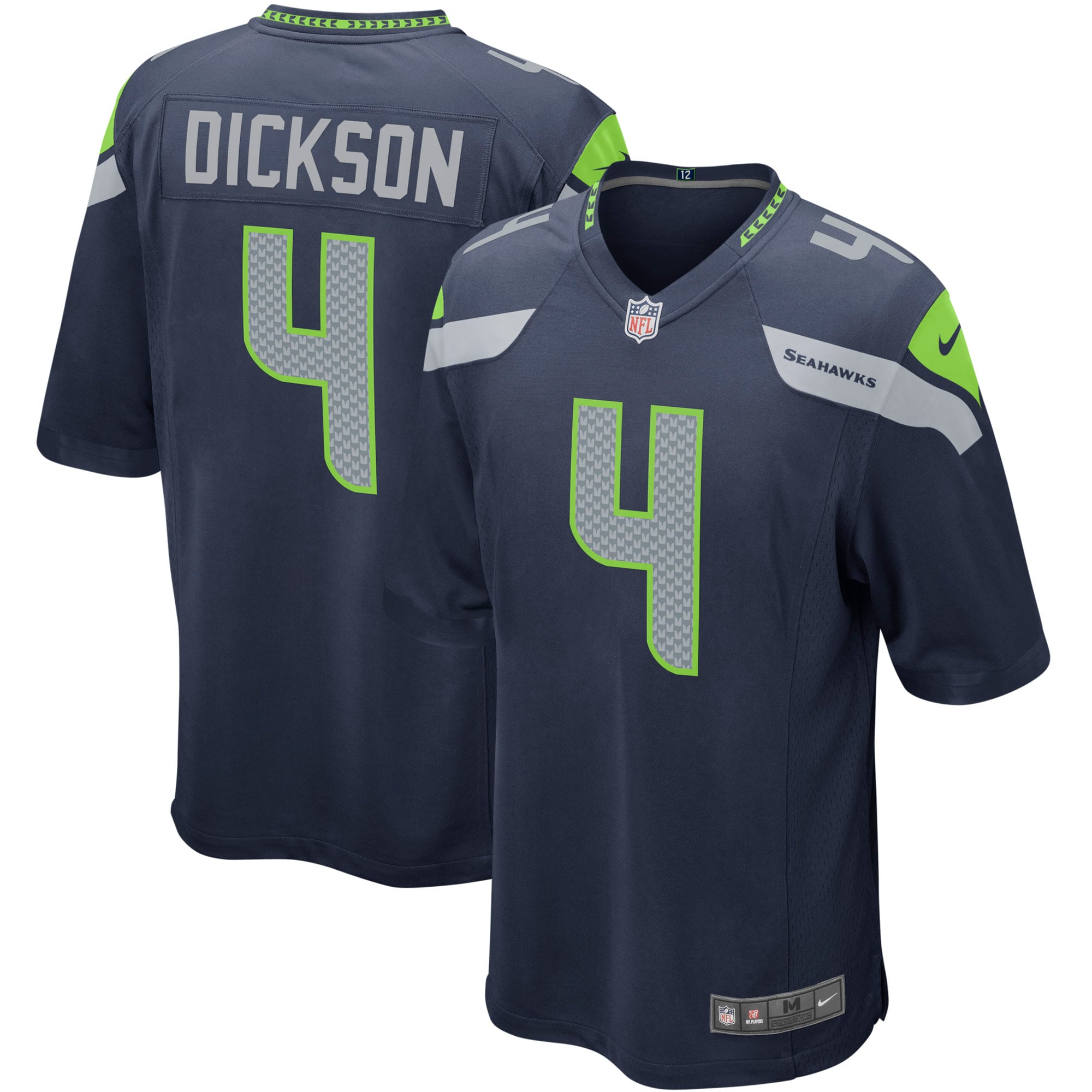 Men's Seattle Seahawks Michael Dickson College Navy Player Game Jersey