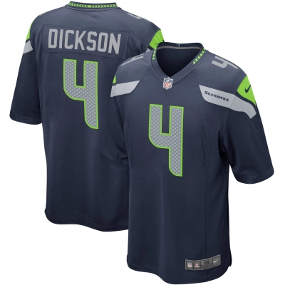 Men's Seattle Seahawks Michael Dickson College Navy Player Game Jersey 01