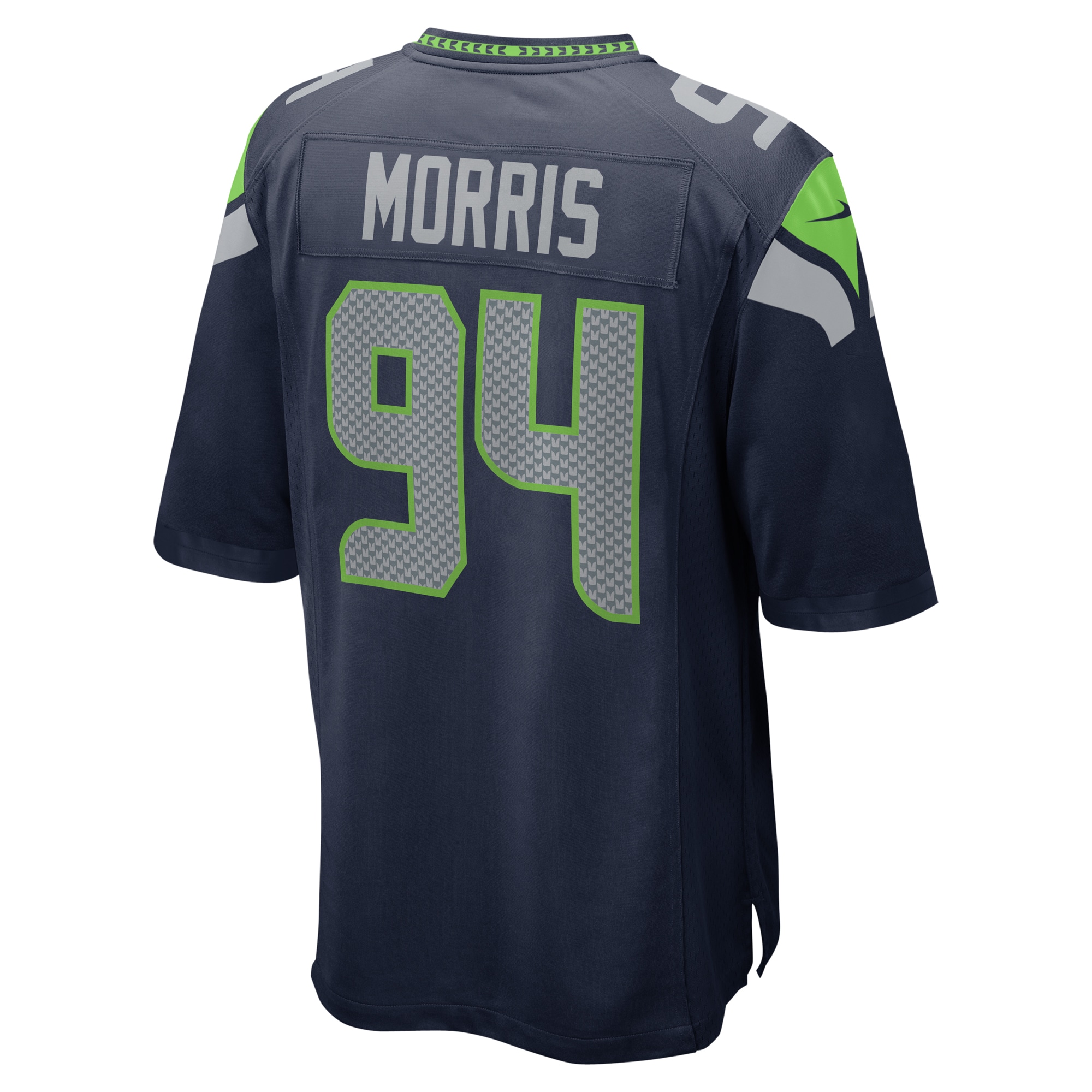 Men's Seattle Seahawks Mike Morris College Navy Game Jersey