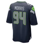Men's Seattle Seahawks Mike Morris College Navy Game Jersey