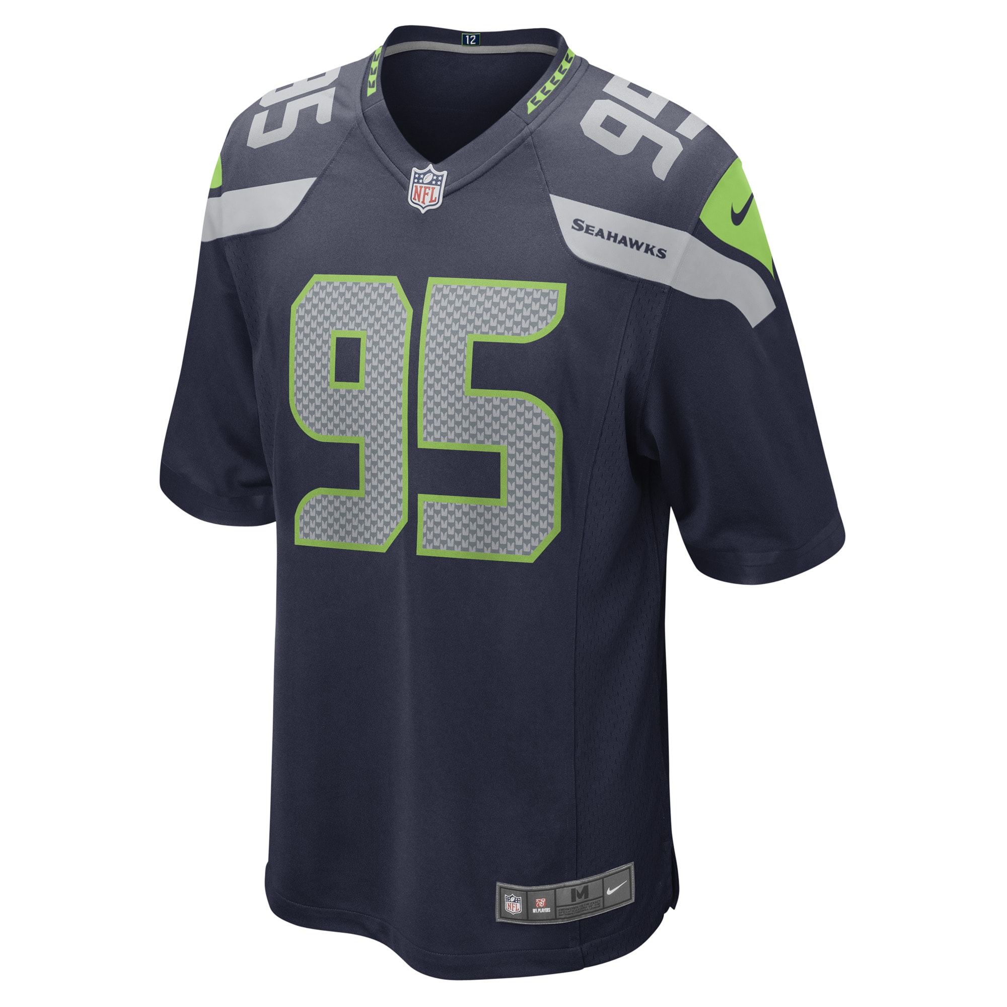 Men's Seattle Seahawks Myles Adams College Navy Game Player Jersey