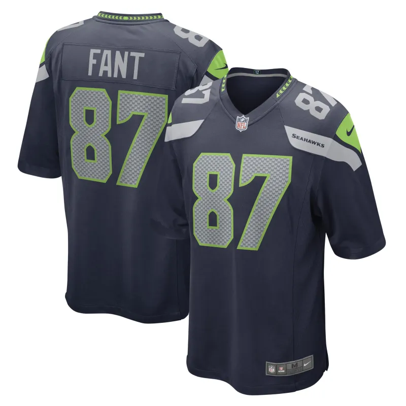 Men's Seattle Seahawks Noah Fant College Navy Game Player Jersey
