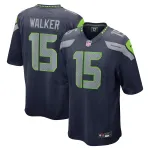 Men's Seattle Seahawks P.J. Walker  College Navy Game Jersey