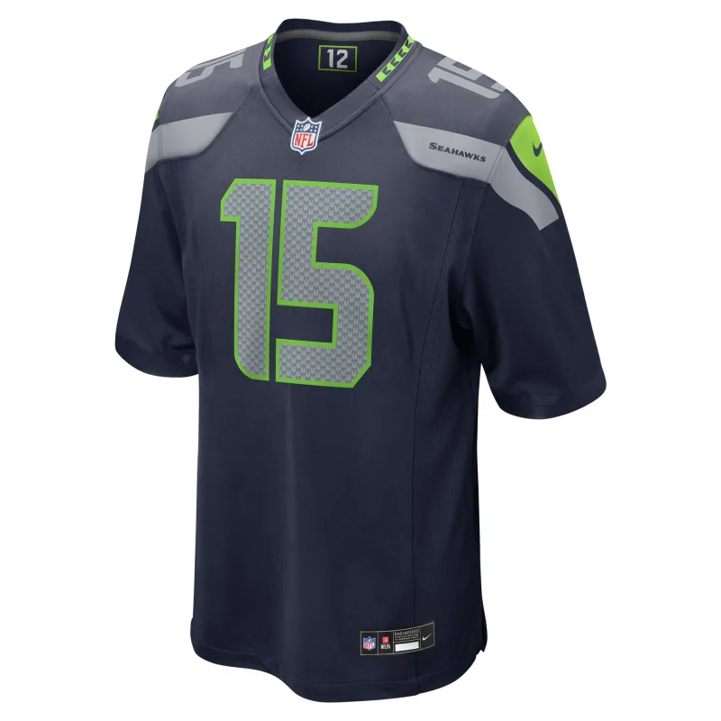 Men's Seattle Seahawks P.J. Walker  College Navy Game Jersey