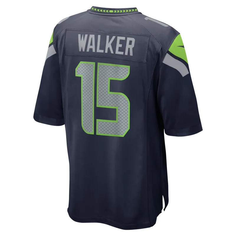 Men's Seattle Seahawks P.J. Walker  College Navy Game Jersey