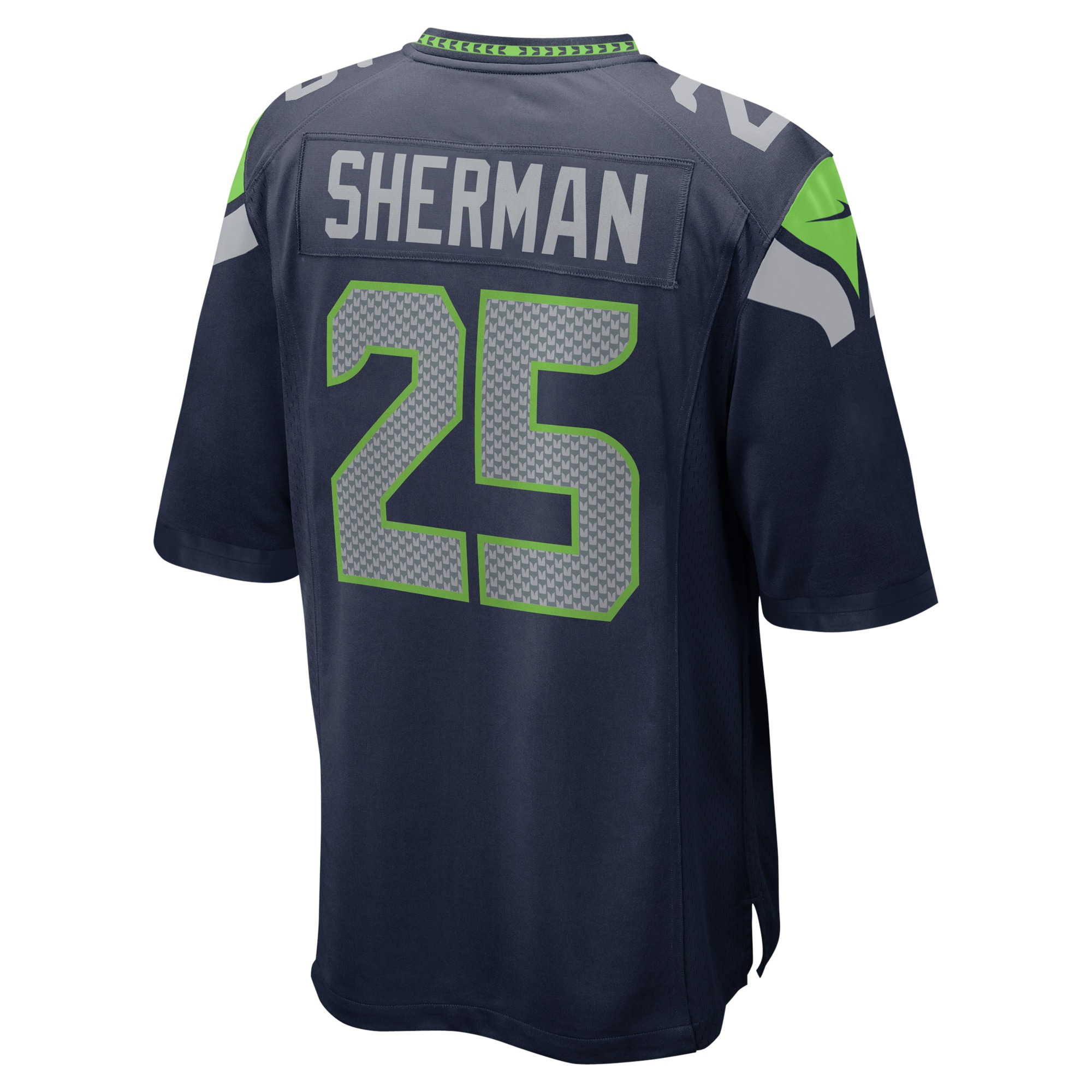 Men's Seattle Seahawks Richard Sherman College Navy Retired Game Jersey