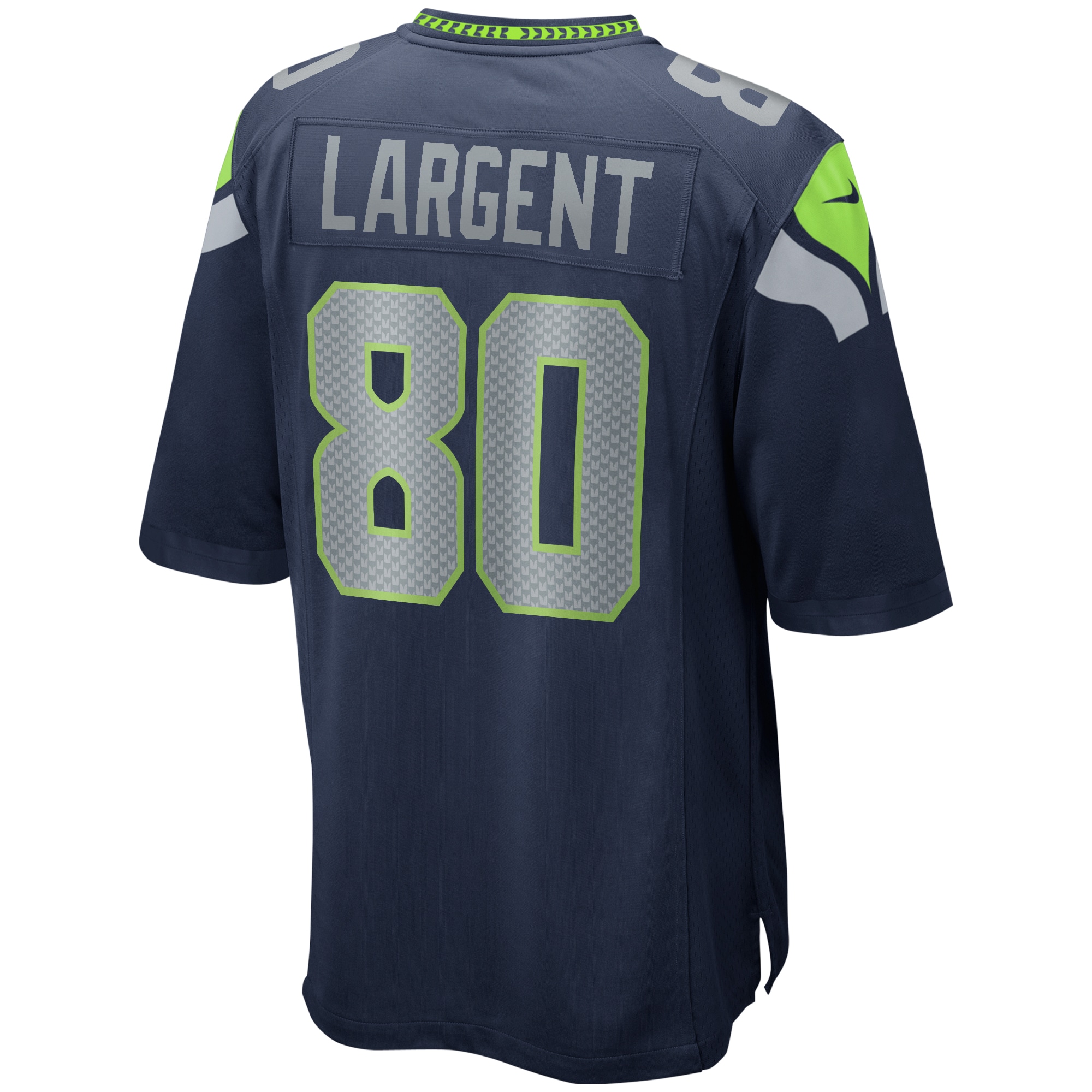 Men's Seattle Seahawks Steve Largent College Navy Game Retired Player Jersey