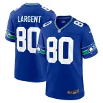 Men's Seattle Seahawks Steve Largent Royal Throwback Retired Player Game Jersey