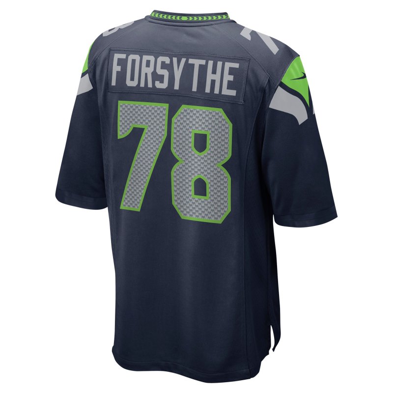Men's Seattle Seahawks Stone Forsythe College Navy Game Jersey
