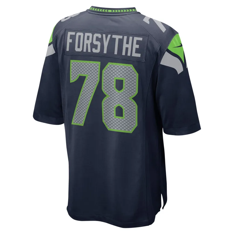 Men's Seattle Seahawks Stone Forsythe College Navy Game Jersey
