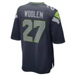 Men's Seattle Seahawks Tariq Woolen College Navy Game Player Jersey