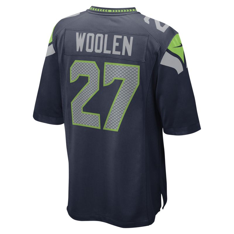 Men's Seattle Seahawks Tariq Woolen College Navy Game Player Jersey