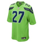 Men's Seattle Seahawks Tariq Woolen Neon Green Game Jersey