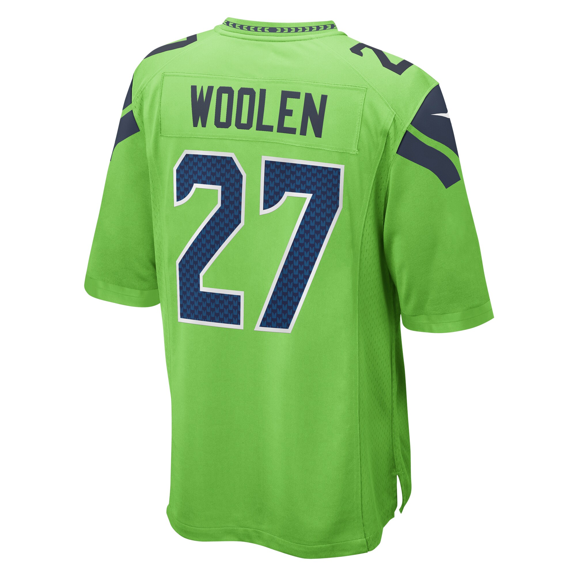 Men's Seattle Seahawks Tariq Woolen Neon Green Game Jersey