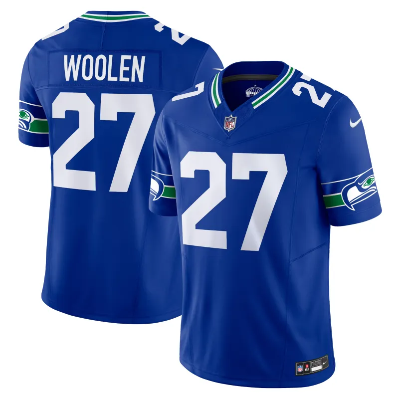 Men's Seattle Seahawks Tariq Woolen Royal Alternate Vapor F.U.S.E. Limited Jersey