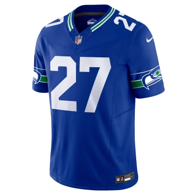 Men's Seattle Seahawks Tariq Woolen Royal Alternate Vapor F.U.S.E. Limited Jersey 02