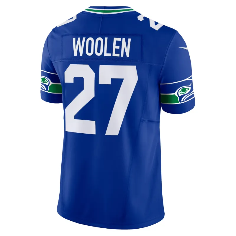 Men's Seattle Seahawks Tariq Woolen Royal Alternate Vapor F.U.S.E. Limited Jersey