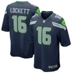 Men's Seattle Seahawks Tyler Lockett College Navy Game Jersey