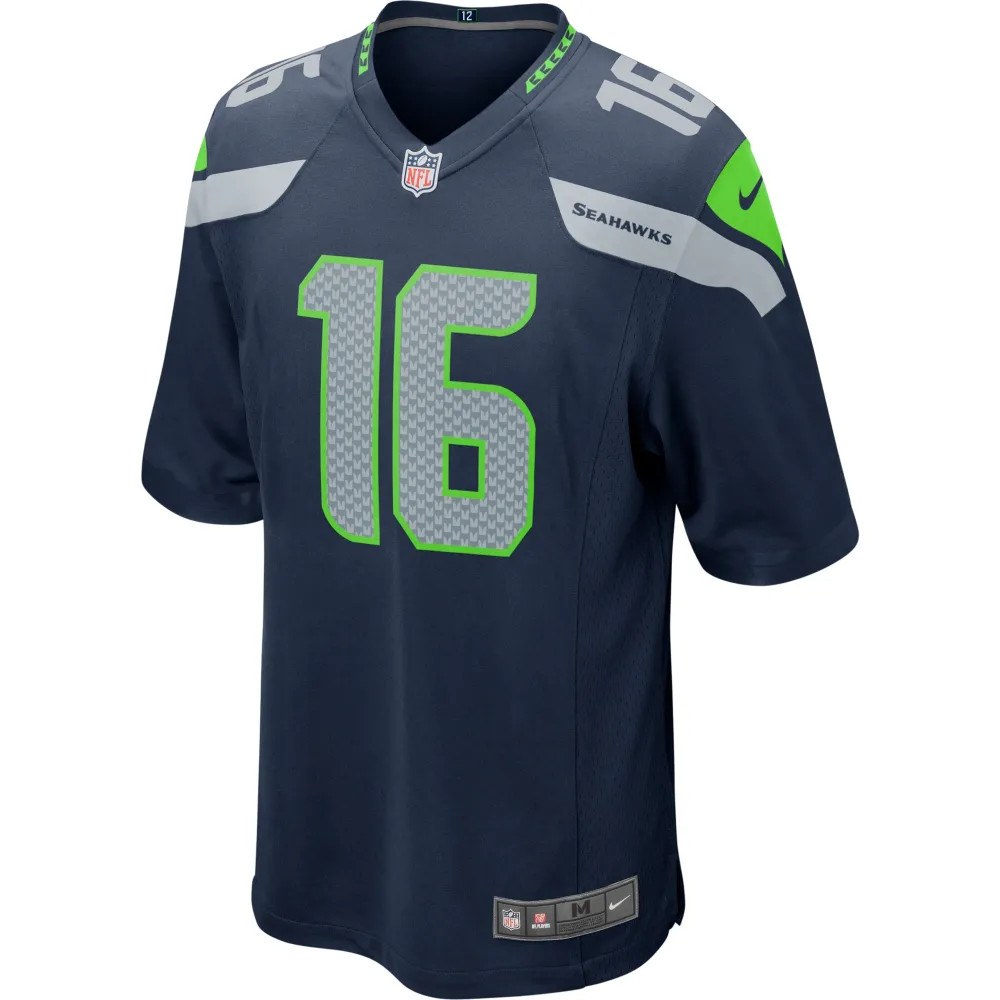 Men's Seattle Seahawks Tyler Lockett College Navy Game Jersey