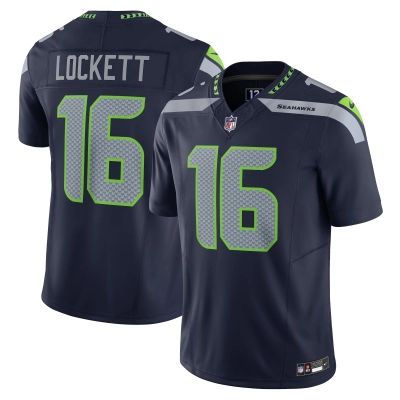 Men's Seattle Seahawks Tyler Lockett Navy Vapor F.U.S.E. Limited Jersey 01
