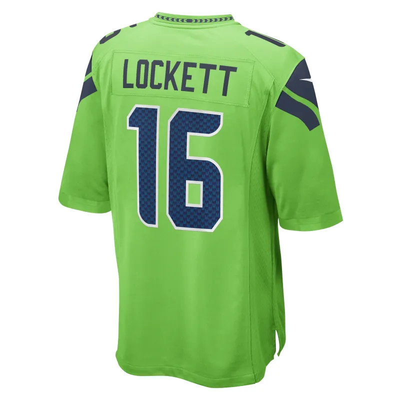 Men's Seattle Seahawks Tyler Lockett Neon Green Game Jersey