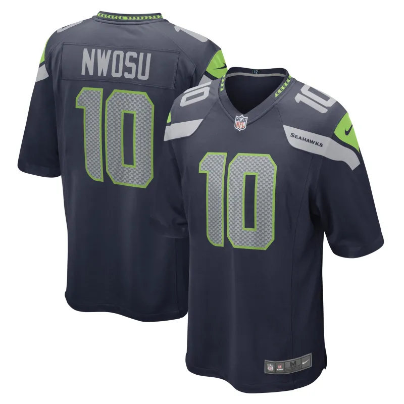 Men's Seattle Seahawks Uchenna Nwosu College Navy Game Player Jersey