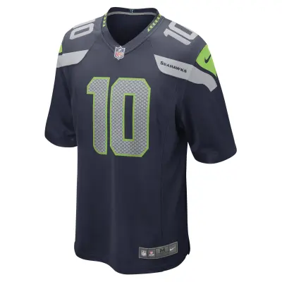 Men's Seattle Seahawks Uchenna Nwosu College Navy Game Player Jersey 02