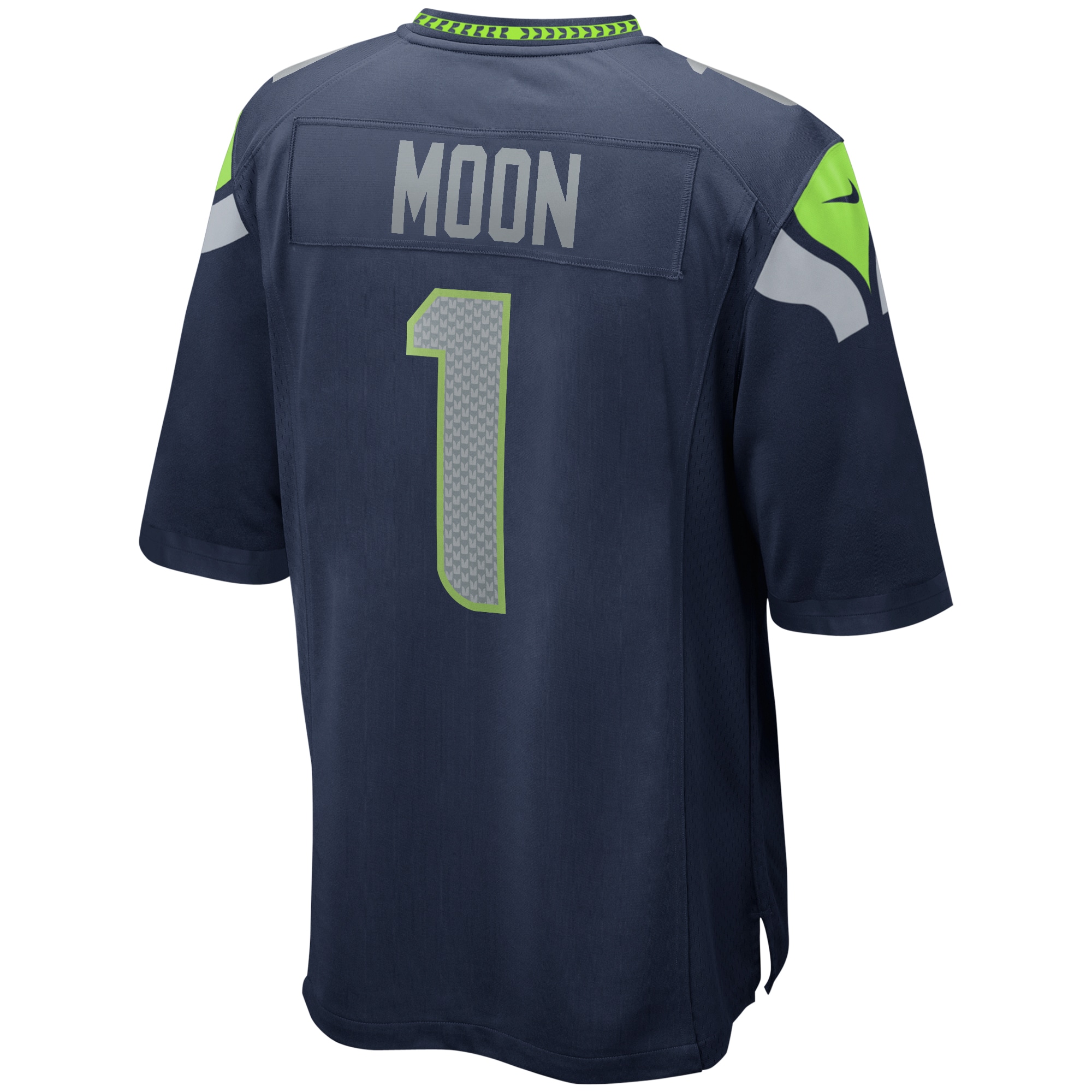 Men's Seattle Seahawks Warren Moon College Navy Game Retired Player Jersey