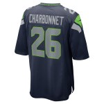 Men's Seattle Seahawks Zach Charbonnet College Navy Game Jersey