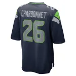 Men's Seattle Seahawks Zach Charbonnet College Navy Game Jersey