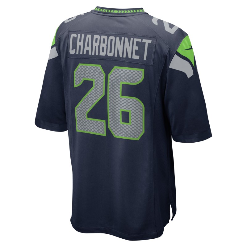 Men's Seattle Seahawks Zach Charbonnet College Navy Game Jersey