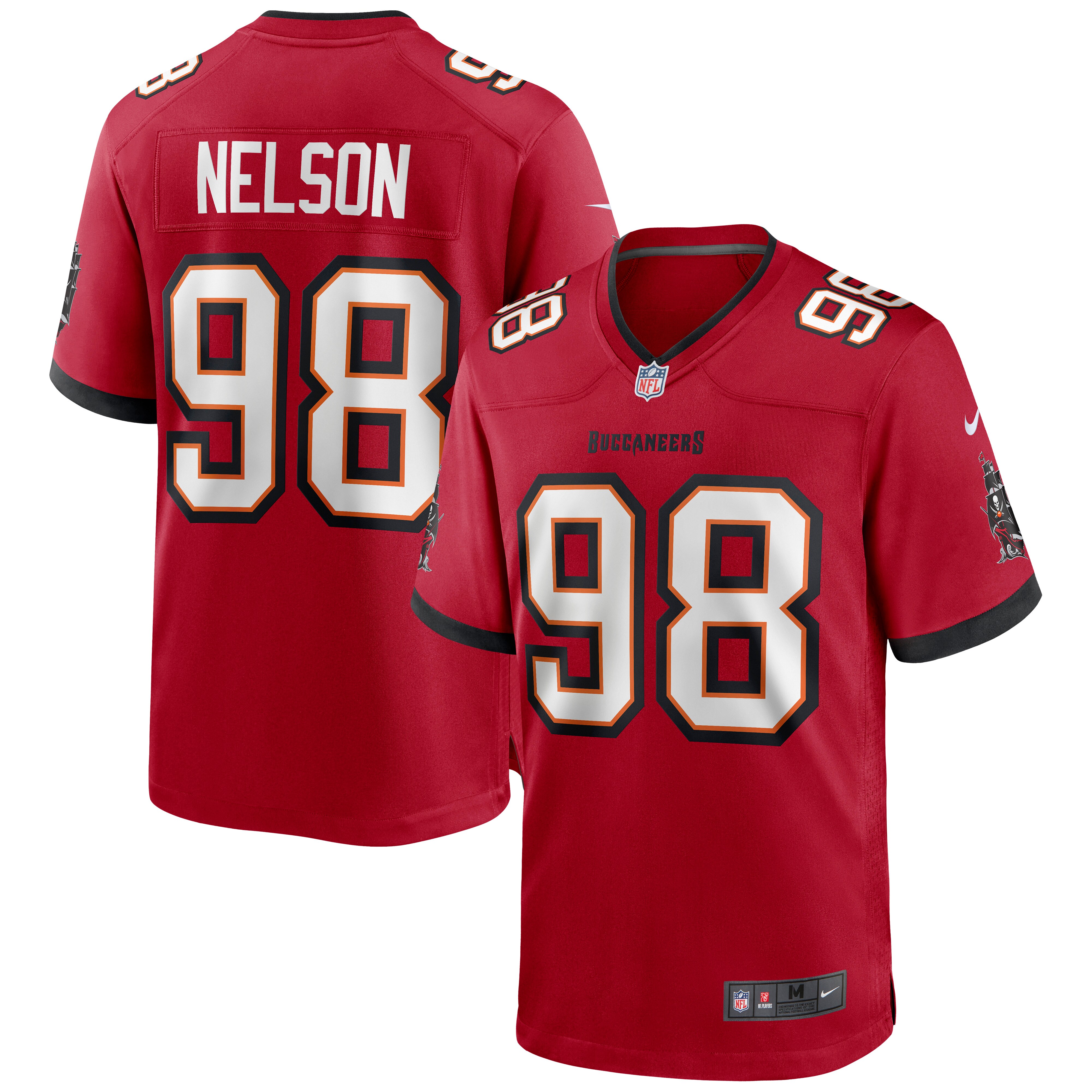 Men's Tampa Bay Buccaneers Anthony Nelson Red Game Jersey