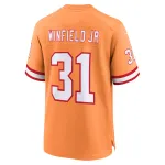 Men's Tampa Bay Buccaneers Antoine Winfield Jr. Orange Throwback Game Jersey