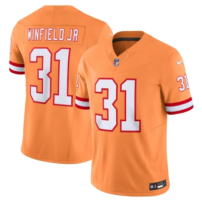 Men's Tampa Bay Buccaneers Antoine Winfield Jr. Orange Vapor F.U.S.E. Limited Jersey 01