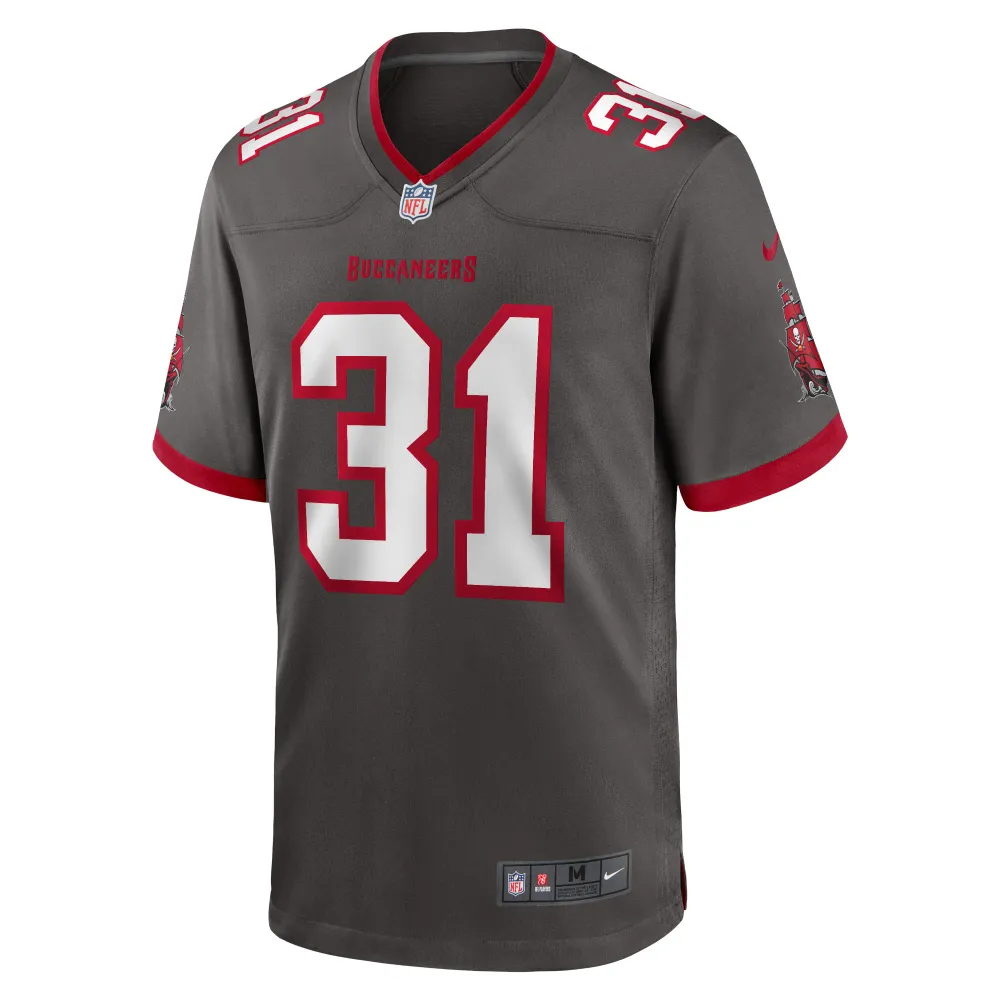 Men's Tampa Bay Buccaneers Antoine Winfield Jr. Pewter Game Jersey