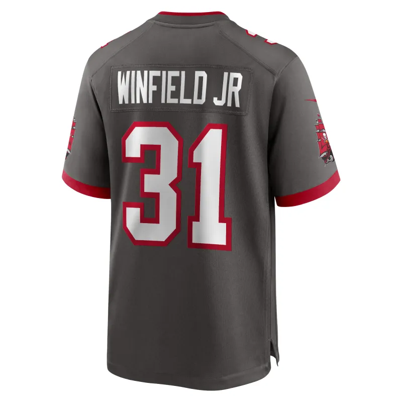 Men's Tampa Bay Buccaneers Antoine Winfield Jr. Pewter Game Jersey