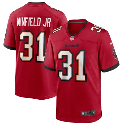 Men's Tampa Bay Buccaneers Antoine Winfield Jr. Red Game Jersey 01