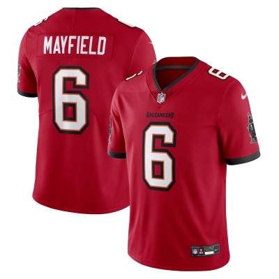 Men's Tampa Bay Buccaneers Baker Mayfield Red Vapor Untouchable Limited Jersey 01
