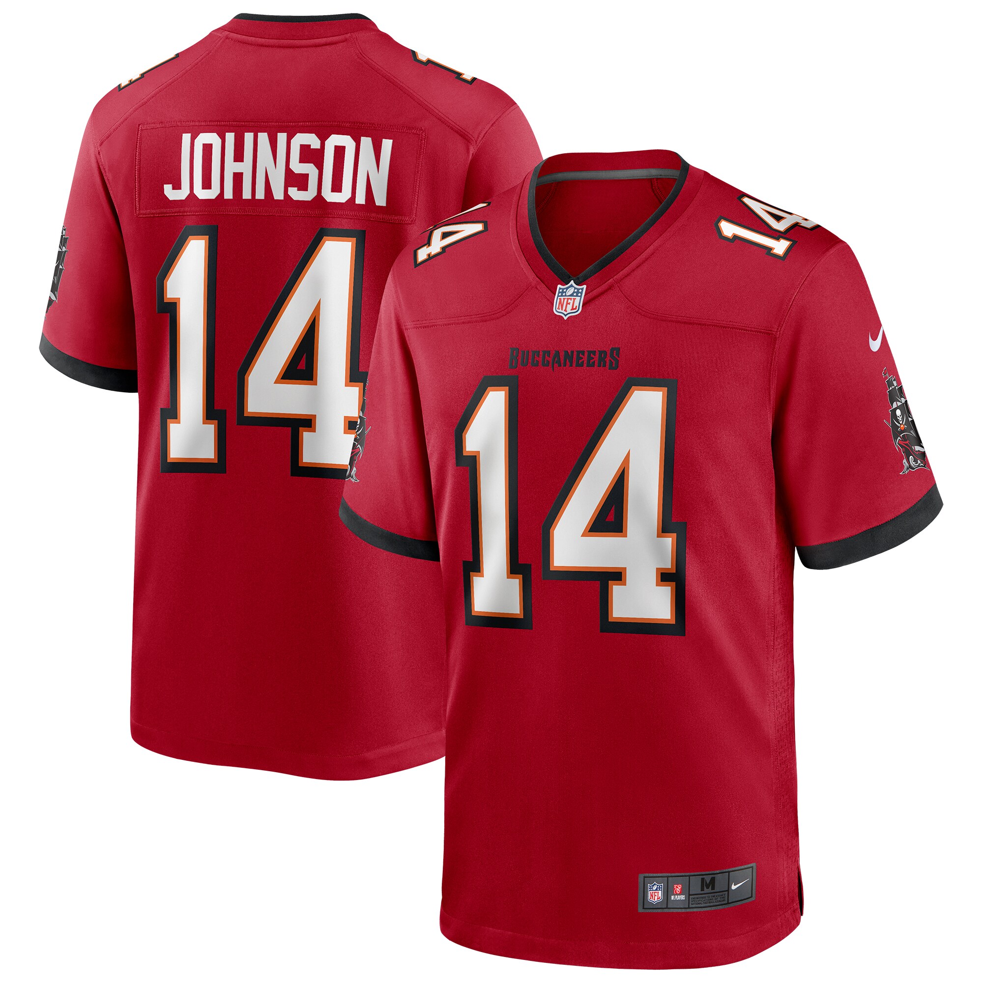 Men's Tampa Bay Buccaneers Brad Johnson Red Game Retired Player Jersey