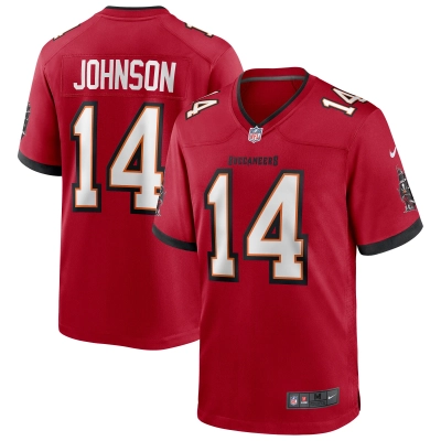 Men's Tampa Bay Buccaneers Brad Johnson Red Game Retired Player Jersey 01