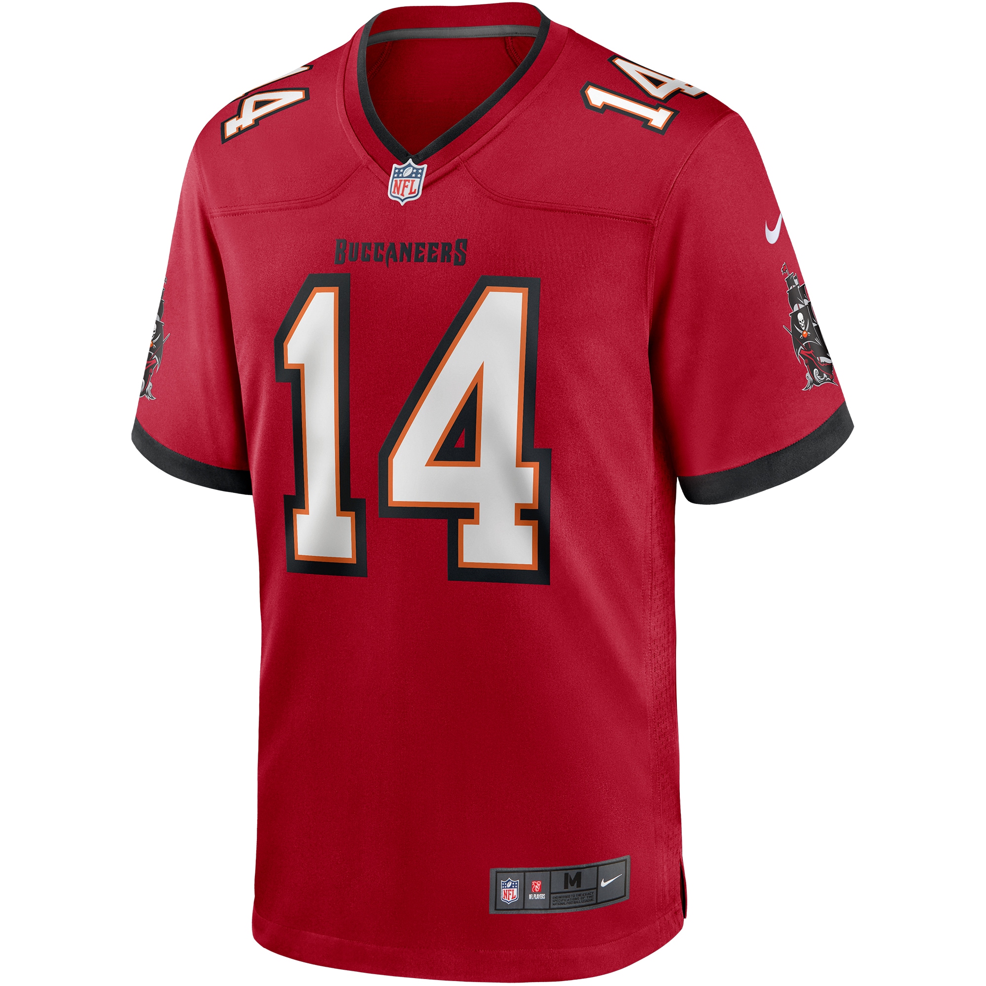 Men's Tampa Bay Buccaneers Brad Johnson Red Game Retired Player Jersey