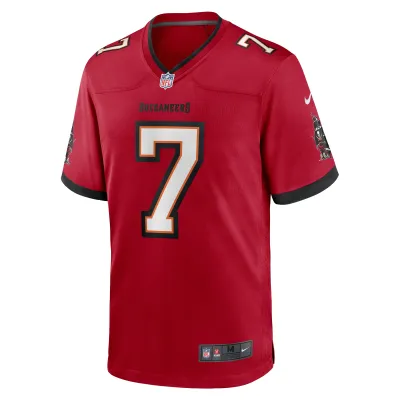Men's Tampa Bay Buccaneers Bucky Irving  Red Game Jersey 02
