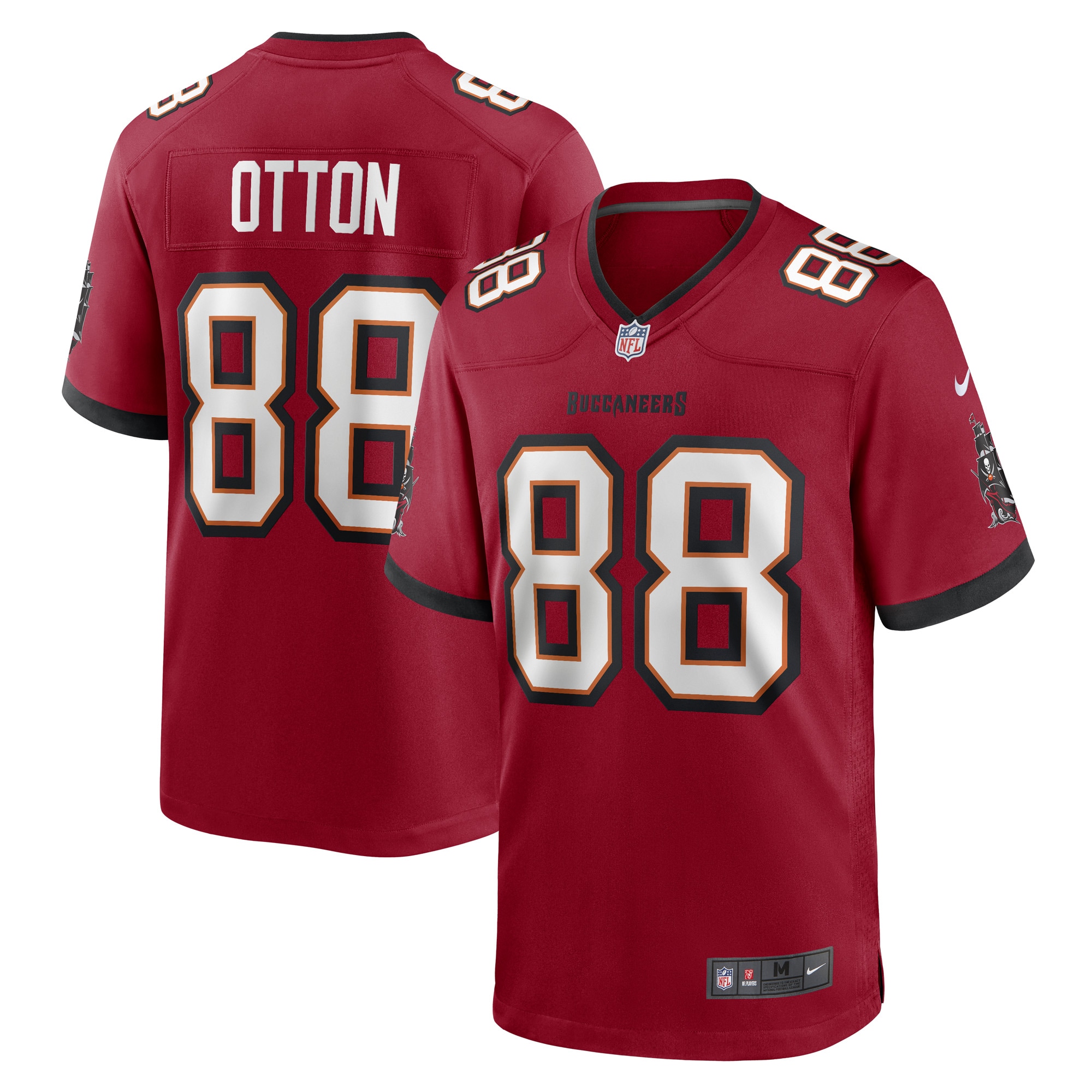 Men's Tampa Bay Buccaneers Cade Otton Red Game Player Jersey