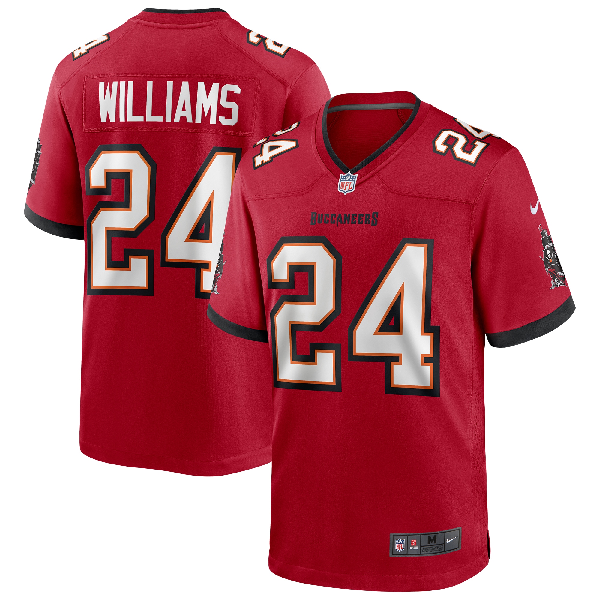 Men's Tampa Bay Buccaneers Cadillac Williams Red Game Retired Player Jersey