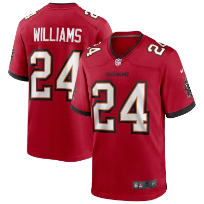Men's Tampa Bay Buccaneers Cadillac Williams Red Game Retired Player Jersey 01