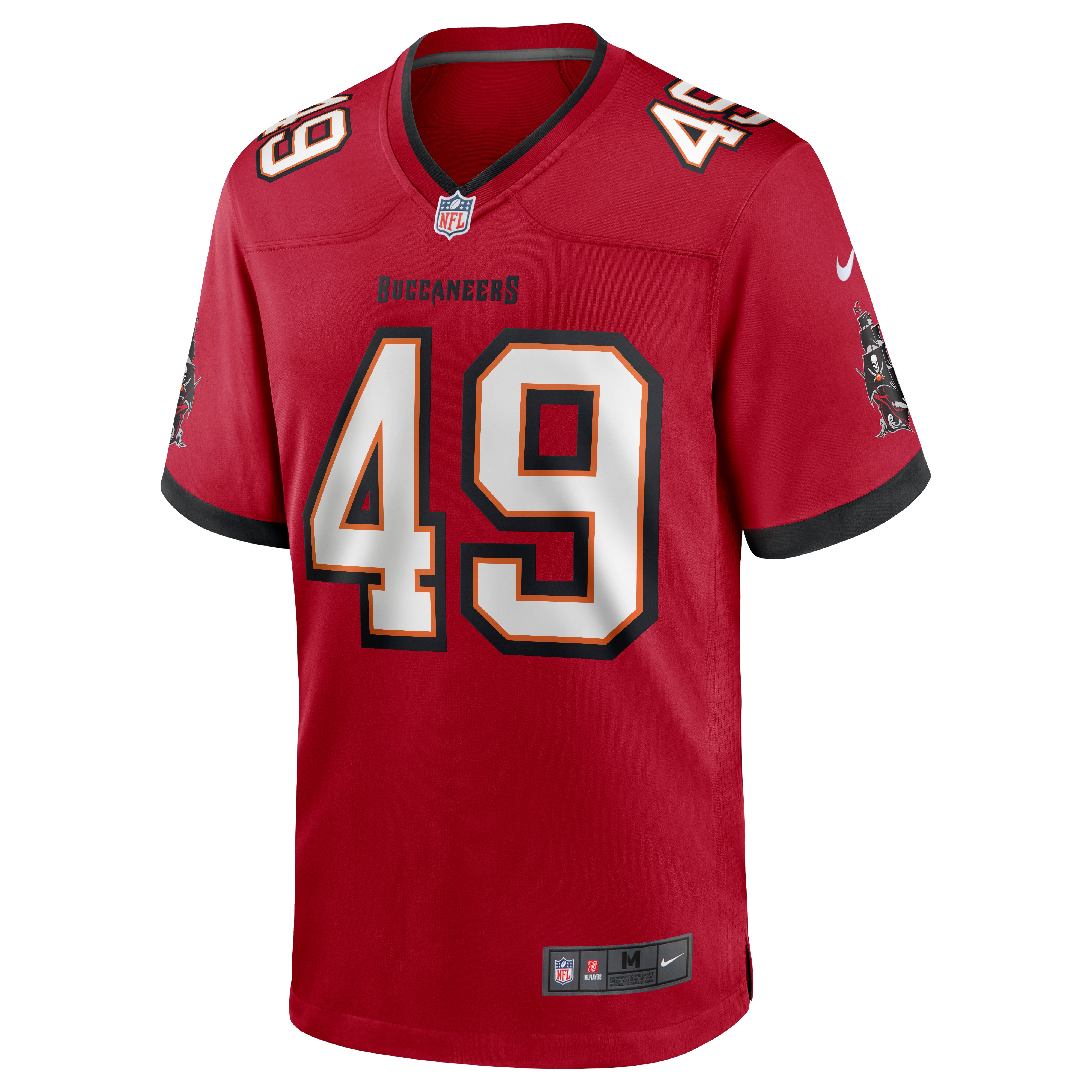 Men's Tampa Bay Buccaneers Cam Gill Red Game Jersey