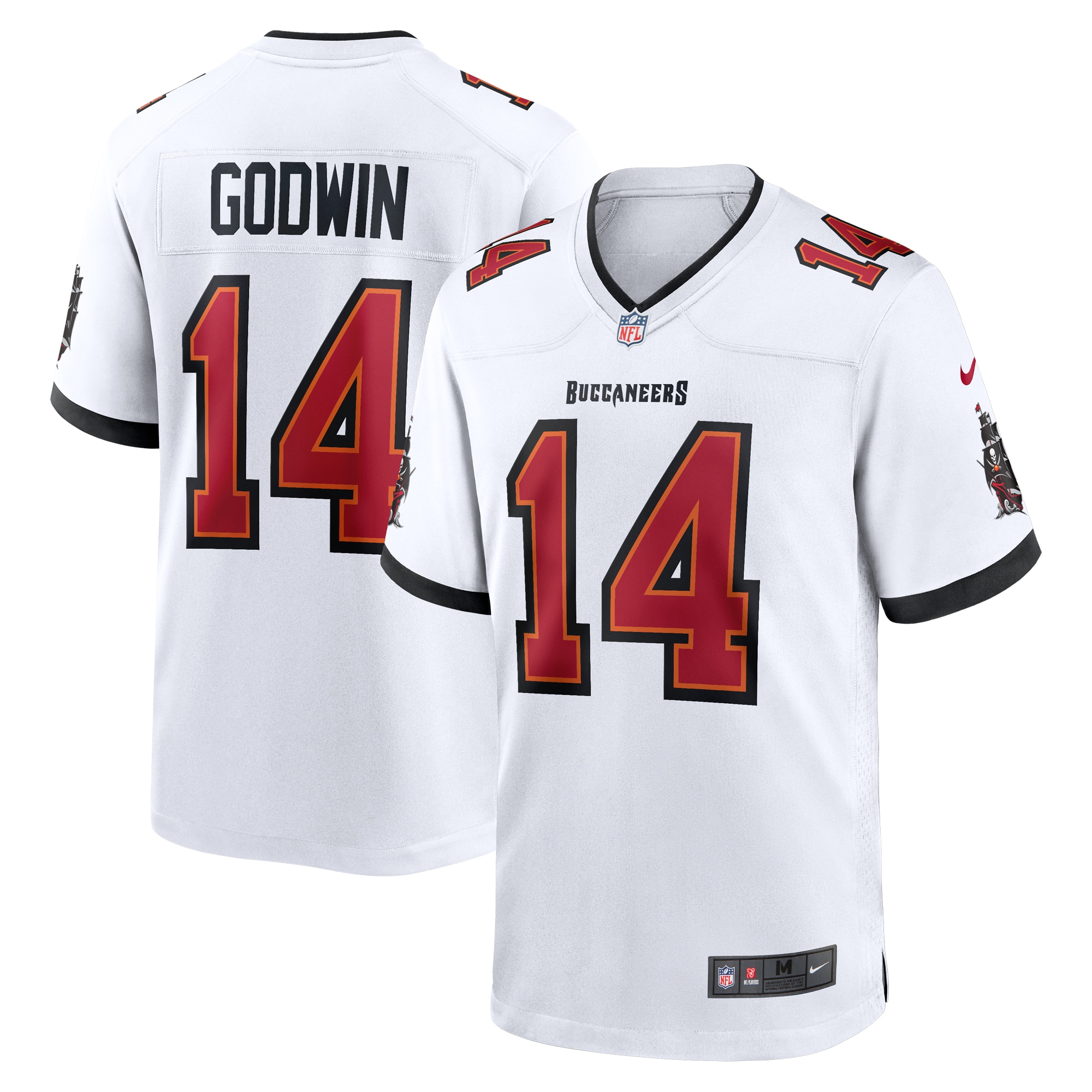Men's Tampa Bay Buccaneers Chris Godwin  White White Game Jersey