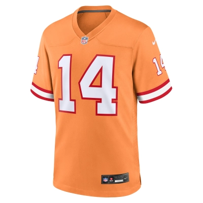 Men's Tampa Bay Buccaneers Chris Godwin Orange Throwback Game Jersey 02