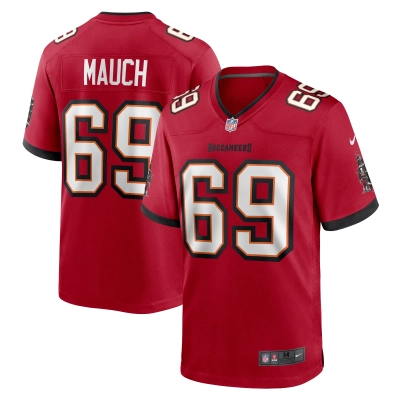 Men's Tampa Bay Buccaneers Cody Mauch  Red Game Jersey 01